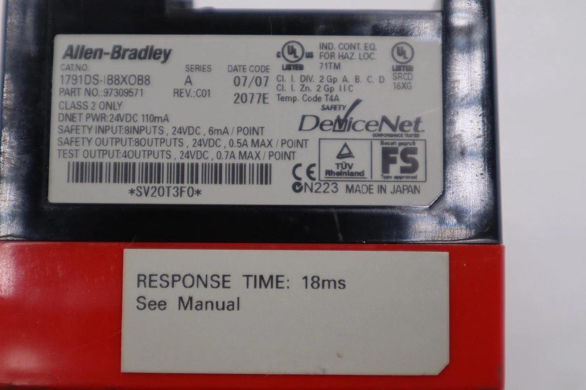 Used Allen Bradley 1791DS-IB8XOB8, Series A, CompactBlock I/O Module, 24VDC - USED