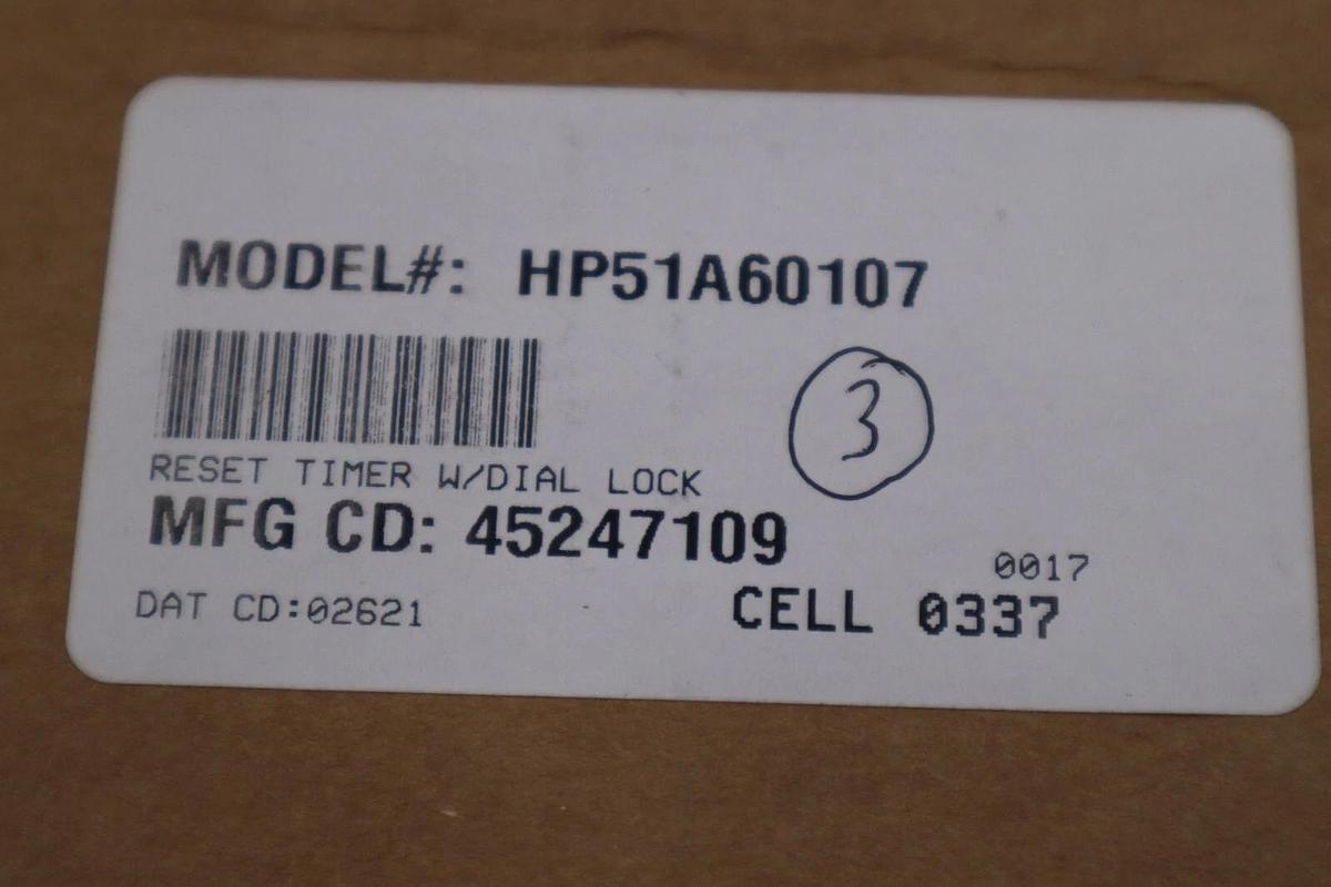 Used NEW DANAHER CONTROLS HP51A60107 TIMER CYCLE-FLEX STOCK G67A