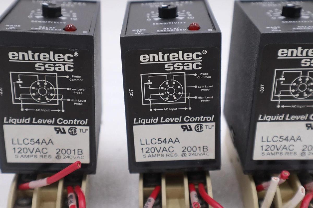 Used ENTRELEC SSAC LLC44A5A LIQUID LEVEL CONTROL 120VAC STOCK K-49-A