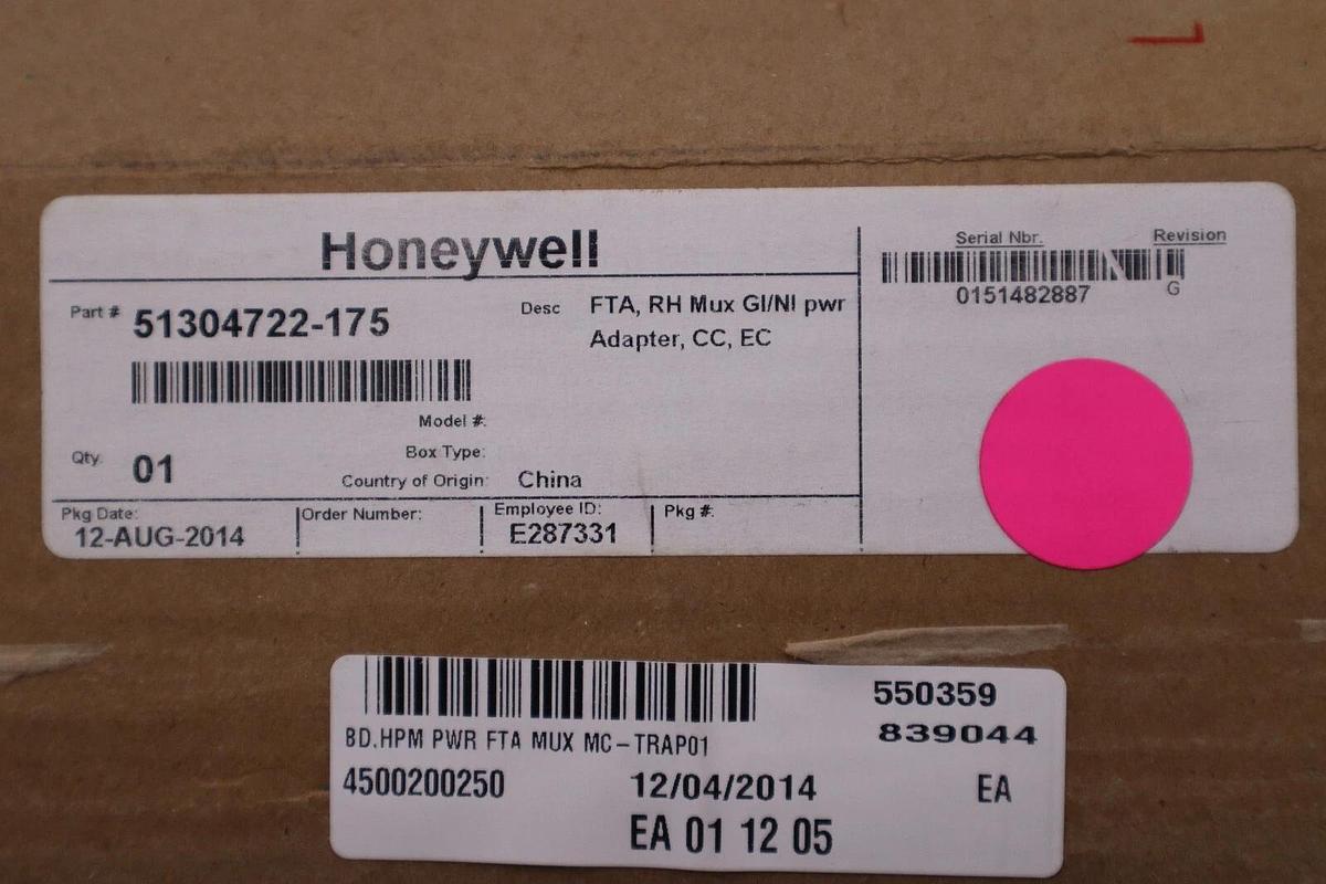 NEW HONEYWELL MEASUREX 51304722-175 REV. G POWER ADAPTER BOARD STOCK G414