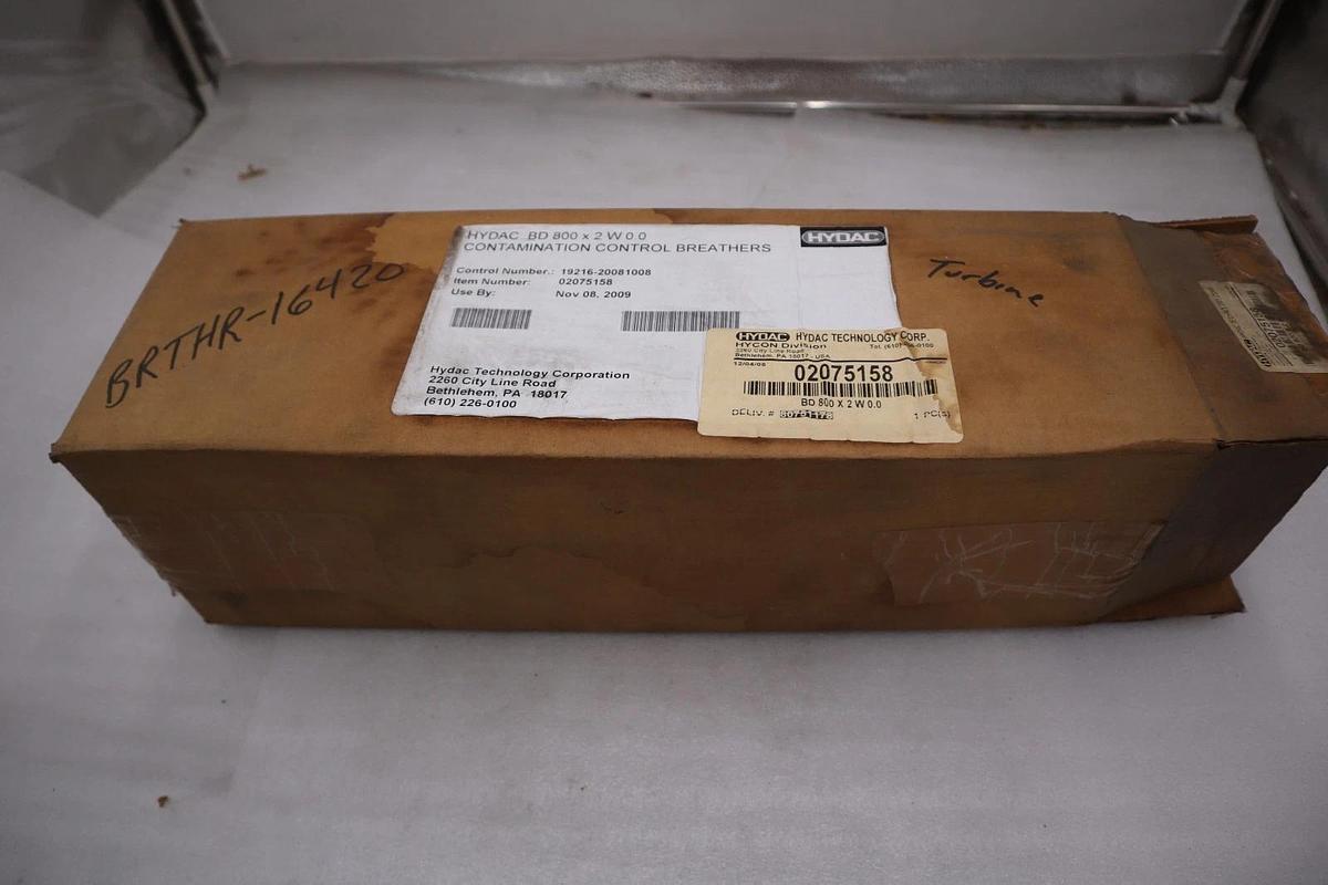 Used Hydac BD 800 X 2 W 0.0 Breather Dryer Replacement Cartridge - STOCK GF686