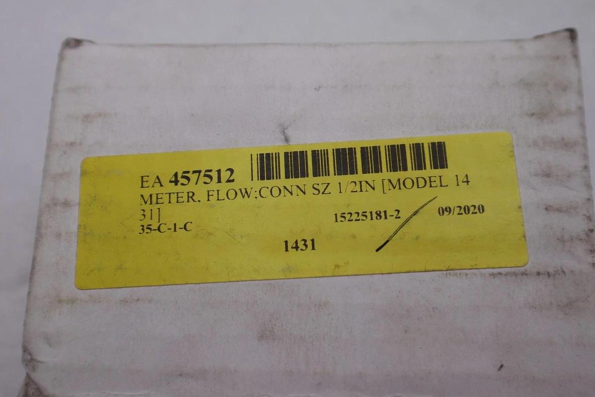 OPW 1321D VISI-FLO 135PSI FLOW METER 1/2 IN STOCK #K-2273
