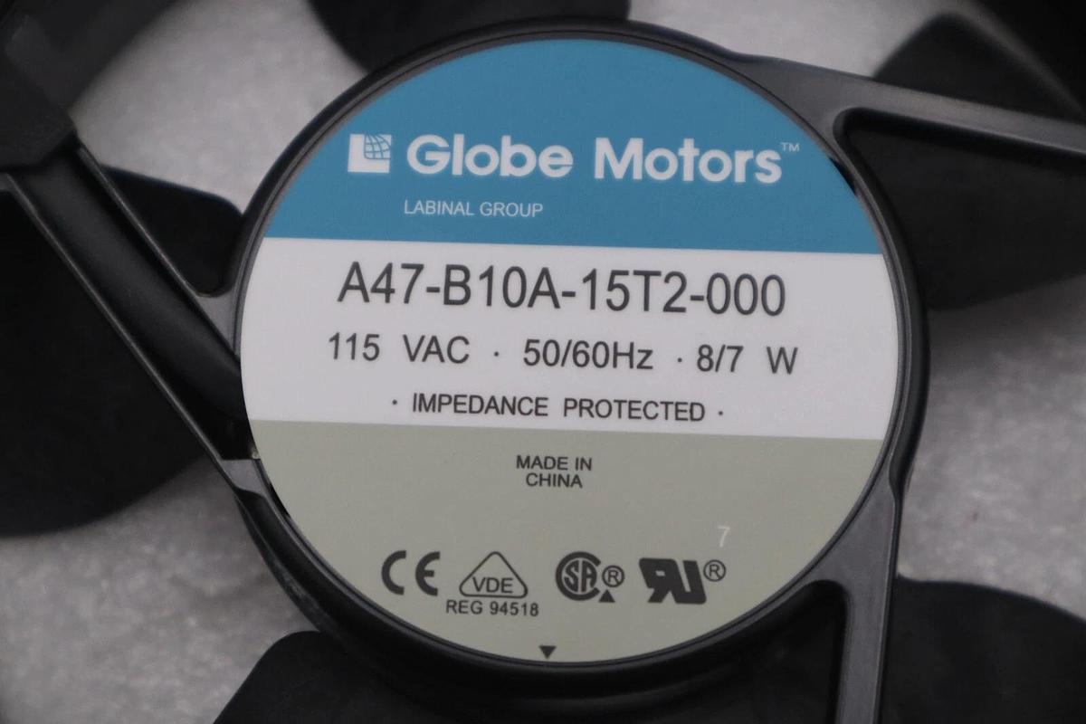 GLOBE MOTORS A47-B10A-15T2-000 / A47B10A15T2000 115 VAC 50/60HZ FAN NEW #G777A