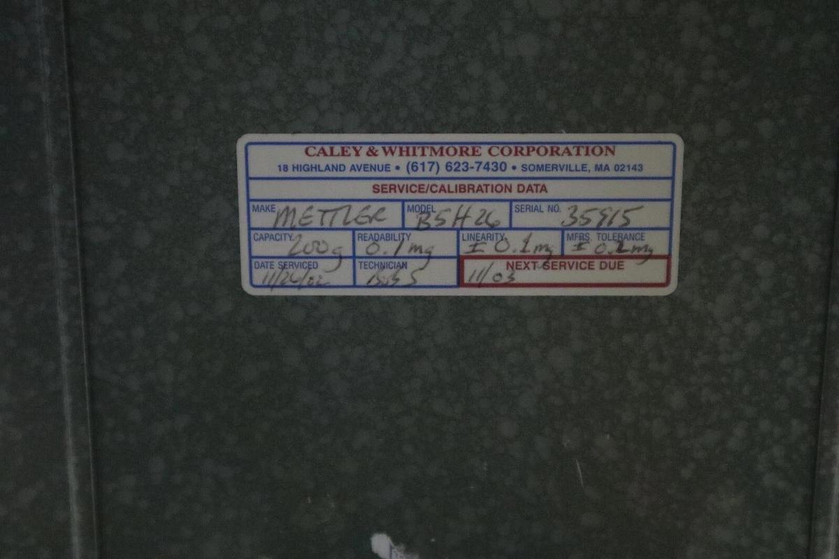 Used Mettler Instrument B5H26 Precision Scale 200g STOCK 2053