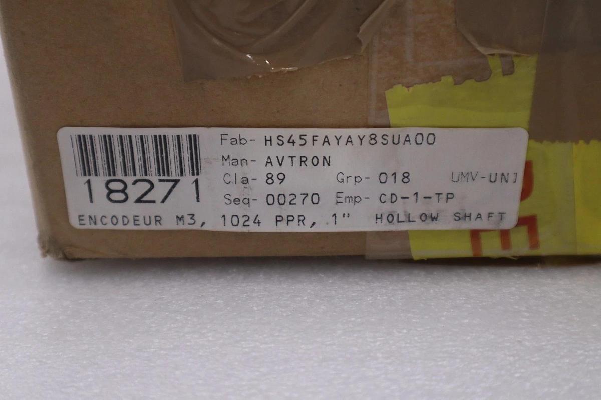Used AVTRON HS45 / HS45FAYAY8SUA00 INCREMENTAL ENCODER NEW IN BOX STOCK SGF-153
