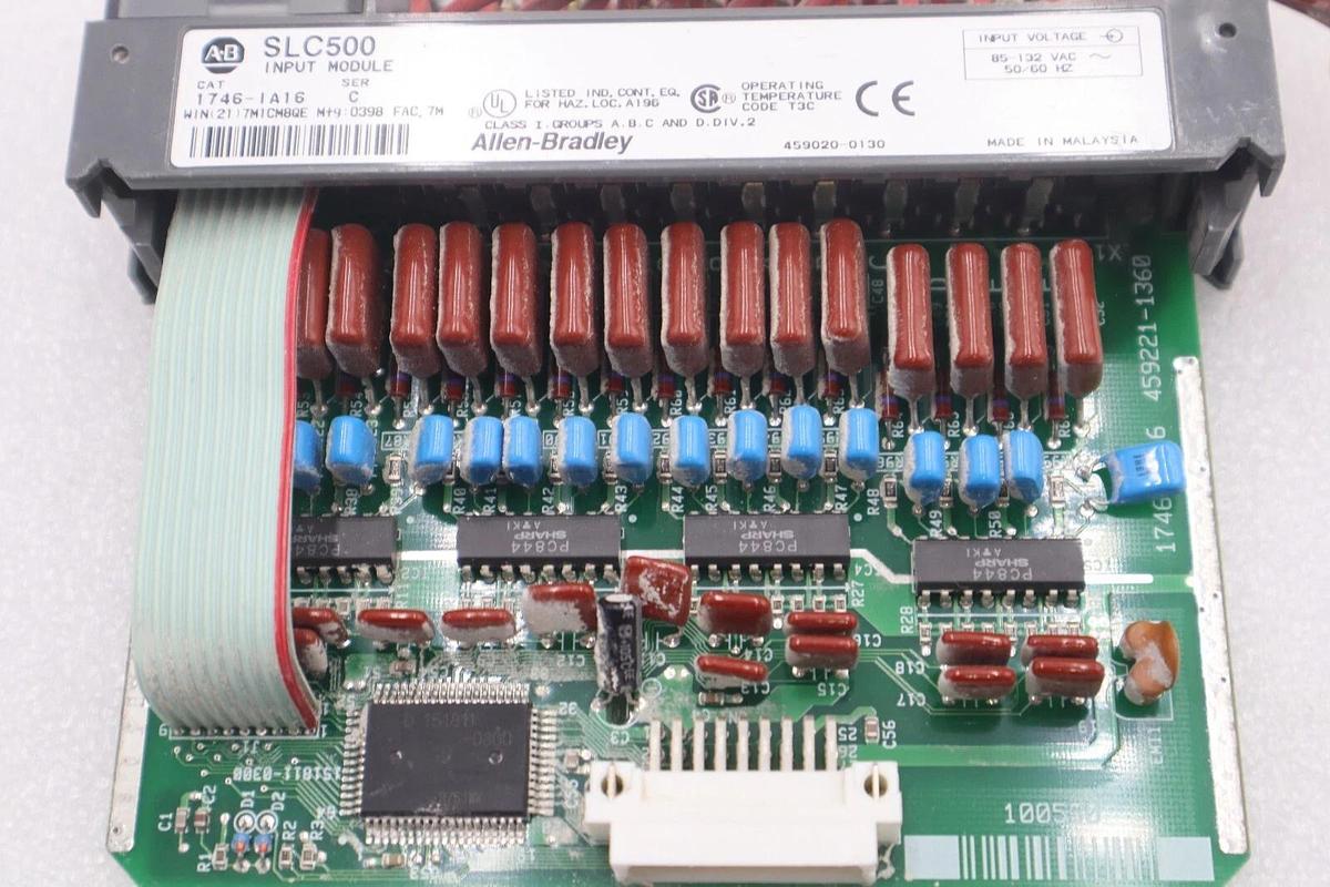 Used ALLEN-BRADLEY 1746-IA16 SLC500 INPUT MODULE SERIES C STOCK #K-1415