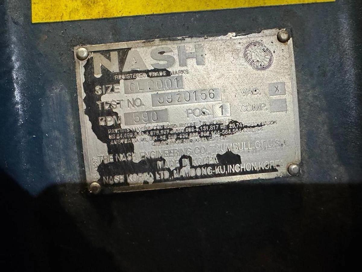 Used NASH VACUUM PUMP MODEL CL2001 / CL-2001 (NO MOTOR)