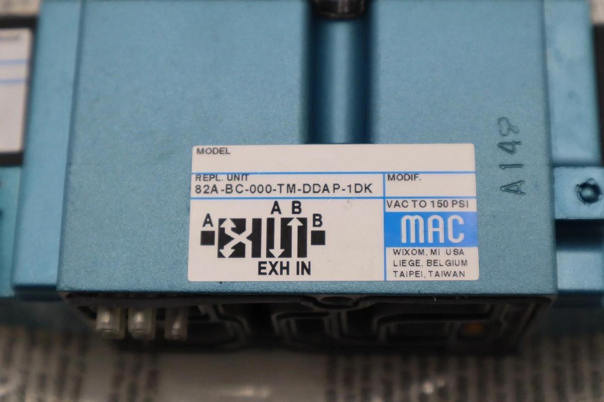 Used NEW Mac Valves 82A-BC-000-TM-DDAP-1DK/ 82BC000TMDDAP1DK Solenoid Valve #H703A