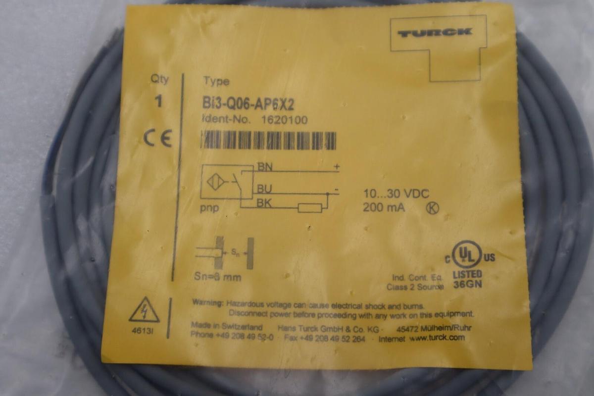 NEW TURCK BI3-Q06-AP6X2 PROXIMITY SWITCH STOCK G984A