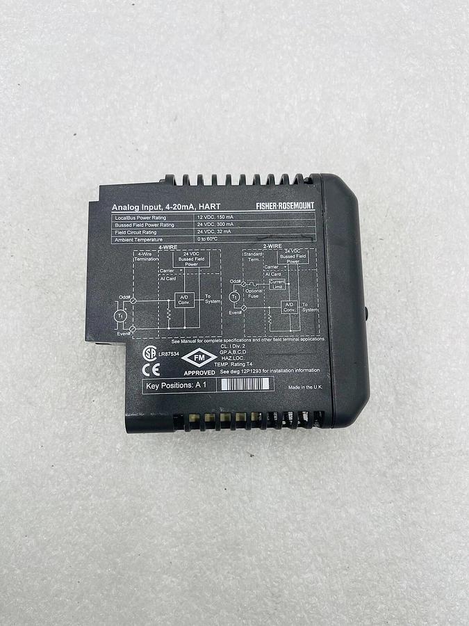 Used EMERSON DELTAV KJ3002X1-BA1 AI 8 CHANNEL 4-20MA HART CARD #K-2607