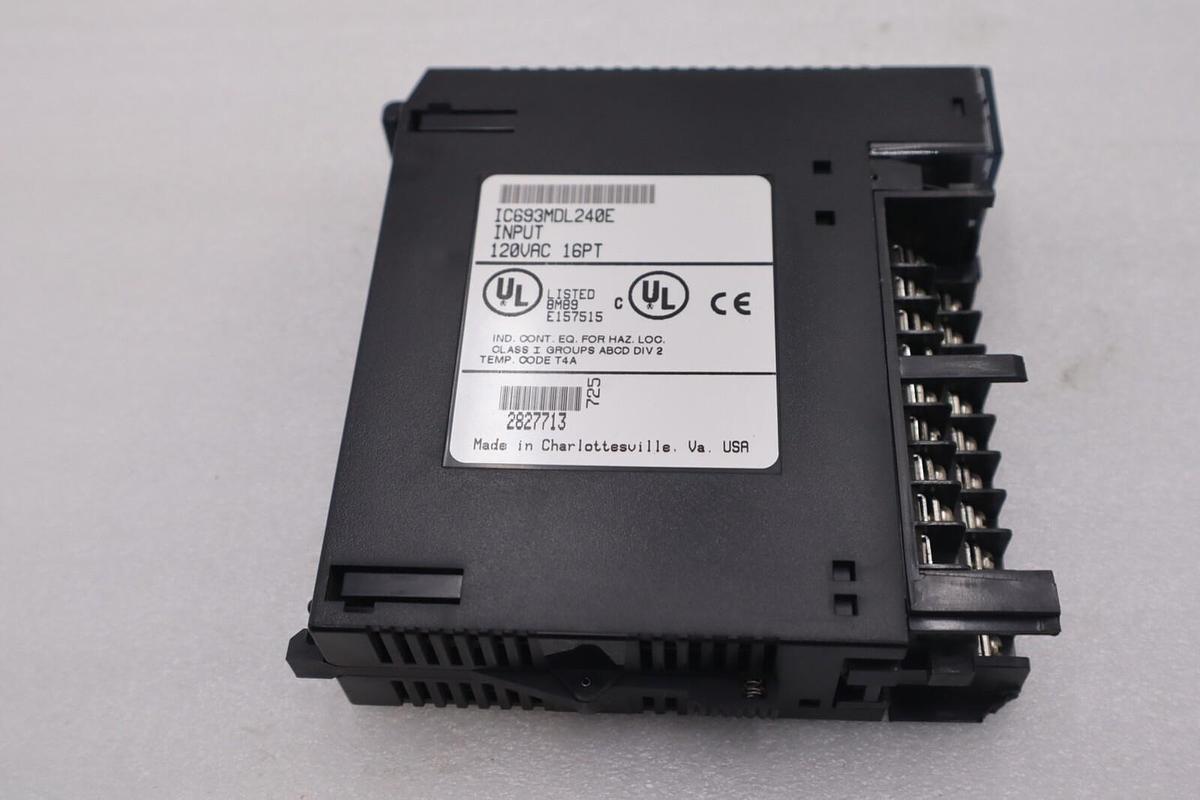 Used GE FANUC IC693MDL240 INPUT MODULE 16PT 120VAC STOCK #L-558-C