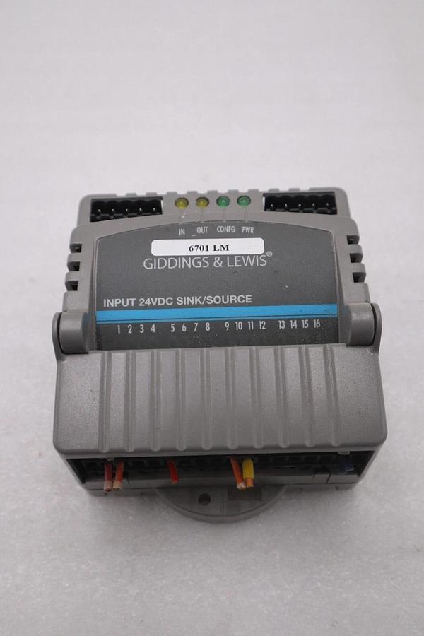 Used GIDDINGS & LEWIS M.1300.7372 R1 Input Module 24VDC SINK/SOURCE STOCK 647-D