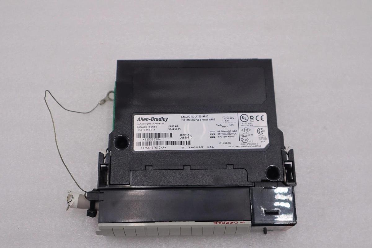 Used Allen Bradley 1756-IT6I2 Ser A ControlLogix 6-Channel Analog Input Module #H114A