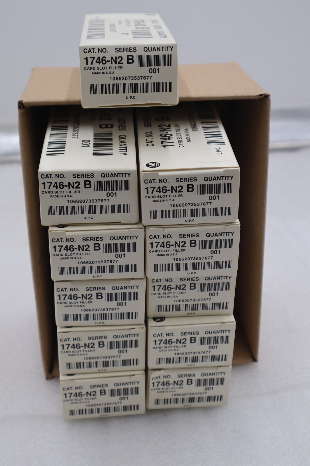 NEW IN BOX ALLEN BRADLEY 1746-N2 SER B MODULE SLOT FILLER (LOT OF 11) STK K-064A