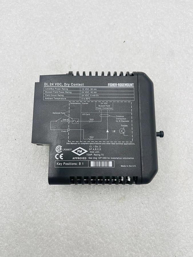 Used EMERSON DELTAV KJ3001X1-BB1 DI 8 CH 24VDC DRY CONTACT #K-2522