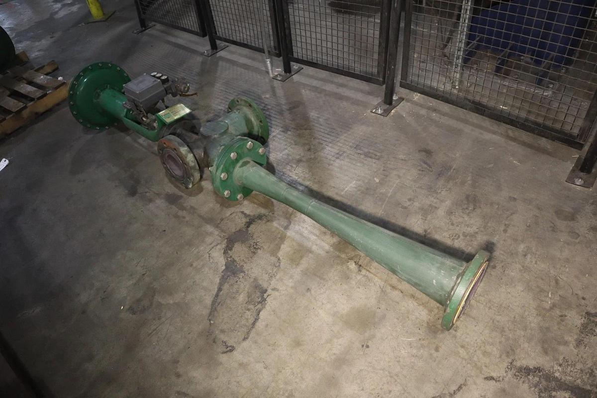 Used Fisher Control Valve Fulton Boiler Steam Valve With Pneumatic Actuator