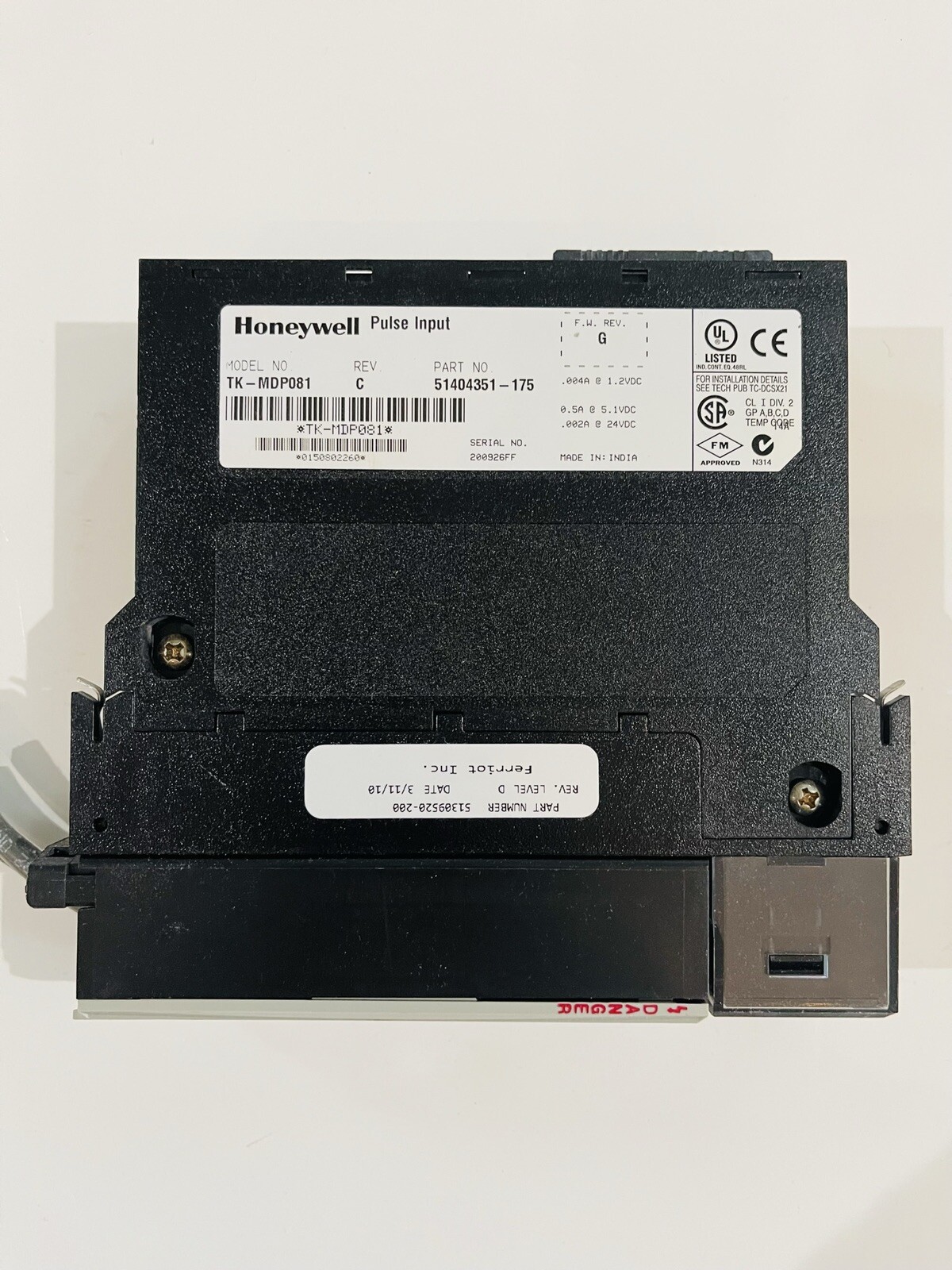 Used HONEYWELL TK-MDP081 PULSE INPUT 51404351-175 #K-464