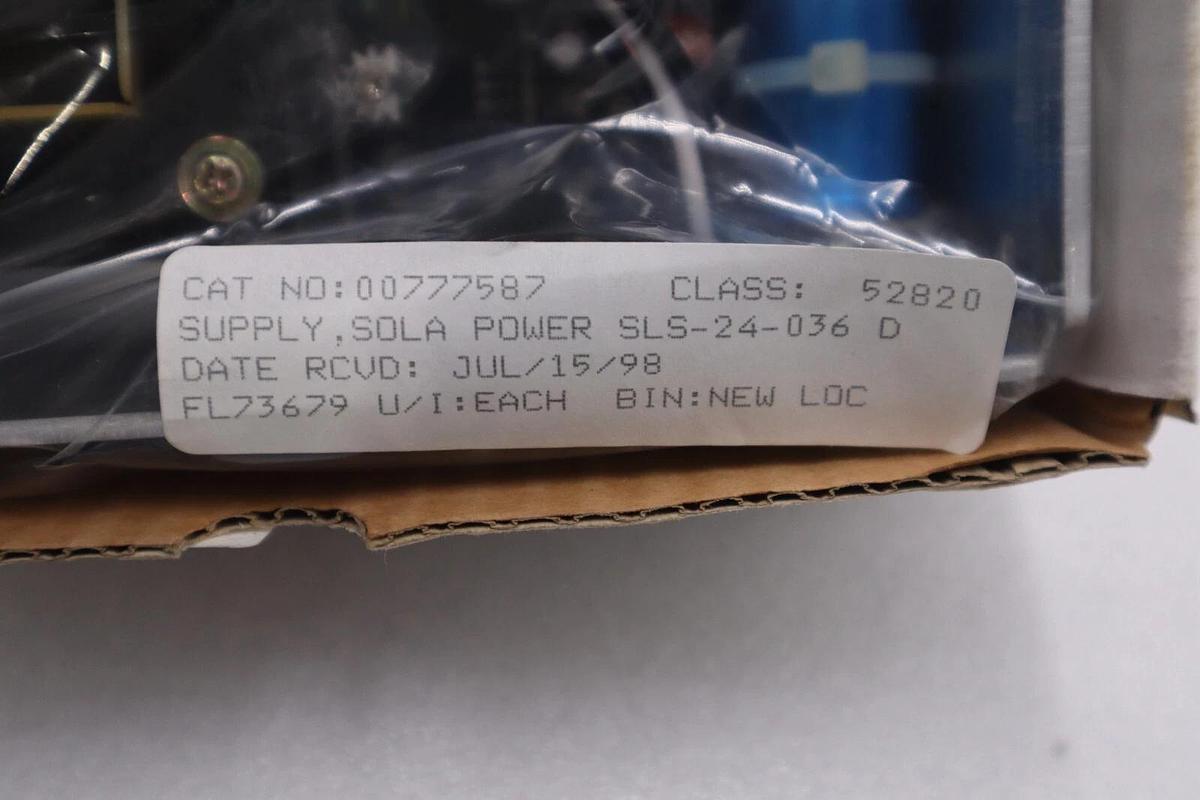 Used NEW IN BOX SOLA SLS-24-036 Regulated Power Supply 24VDC STOCK G13A