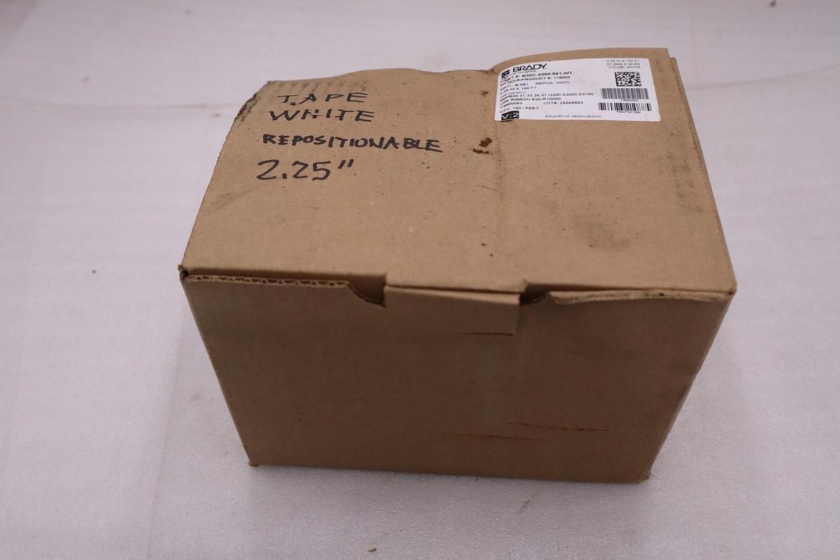 Used Brady B30C-2250-581-WT Thermal Label 2.25 x 100’ Label Printer STK GF1171
