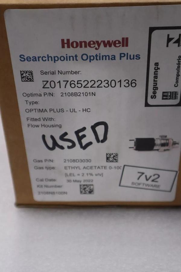 Used HONEYWELL BH17 0RZ UK PART 2108B SEARCHPOINT OPTIMA PLUS GAS DETECTOR STOCK 5286