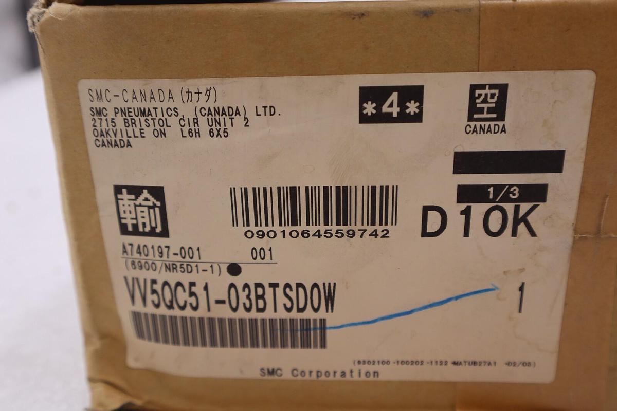 SMC PNEUMATICS VV5QC51-03BTSD0W VALVE MANIFOLD STOCK 704-A