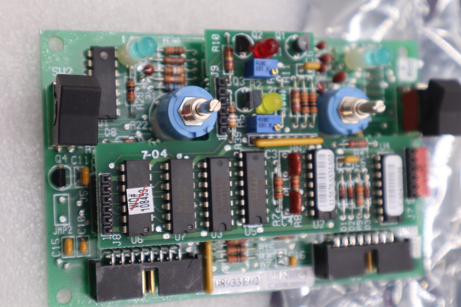 Used NORDSON 121592A MPC CONTROL CARD STOCK #108-A