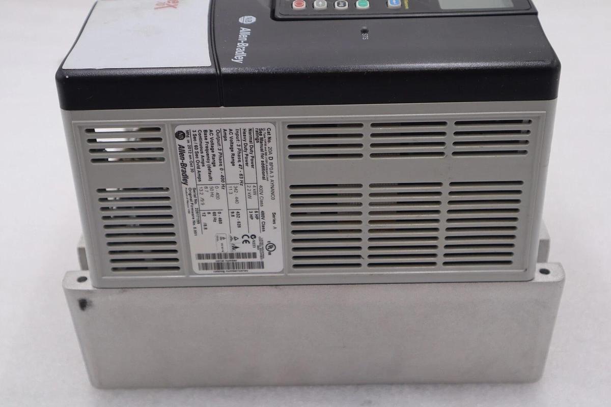 Used 20AD8P0A3AYNANC0 ALLEN BRADLEY POWERFLEX 70 5HP AC DRIVE 480 VOLT STOCK 3290