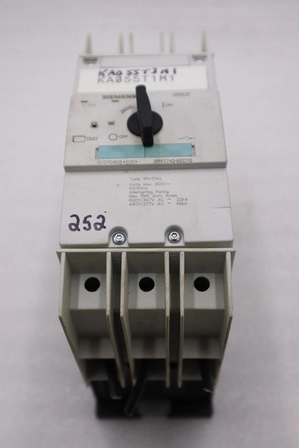 Used Siemens 3RV1742-5ED10 Motor Starter Protector 3RV17425ED10 STOCK H1429