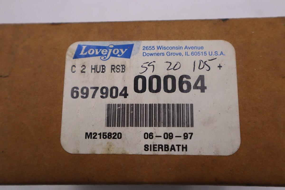 Lovejoy 69790400064 Hub C2 W/Center Threaded M215820 NEW UNIT STOCK B-764