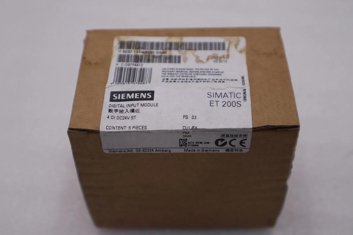 Used BOX OF 5 - SIEMENS NEW 6ES7 131-4BD01-0AA0PLC SIMATIC DP MODULES STOCK G411A
