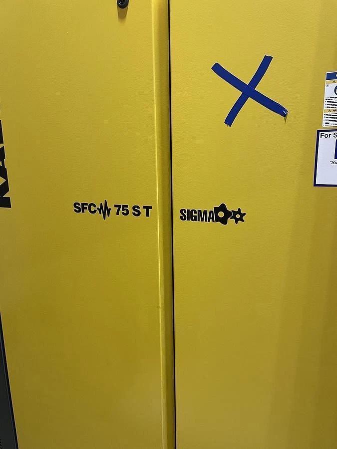 Used KAESER MODEL SFC 75S T AIR COMPRESSOR 100HP WITH 500 GALLON TANK & FILTER 2023