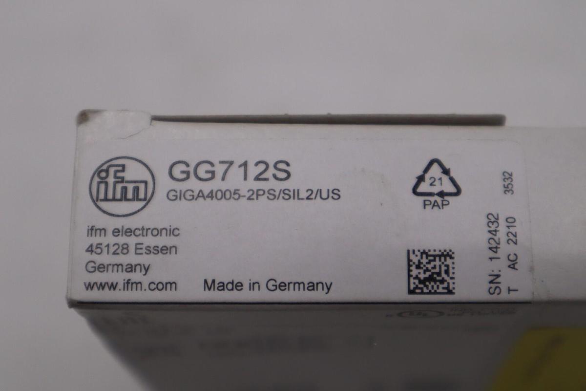 IFM EFECTOR GG712S GIGA4005-2PS/SIL2/US NEW IN BOX STOCK G871A