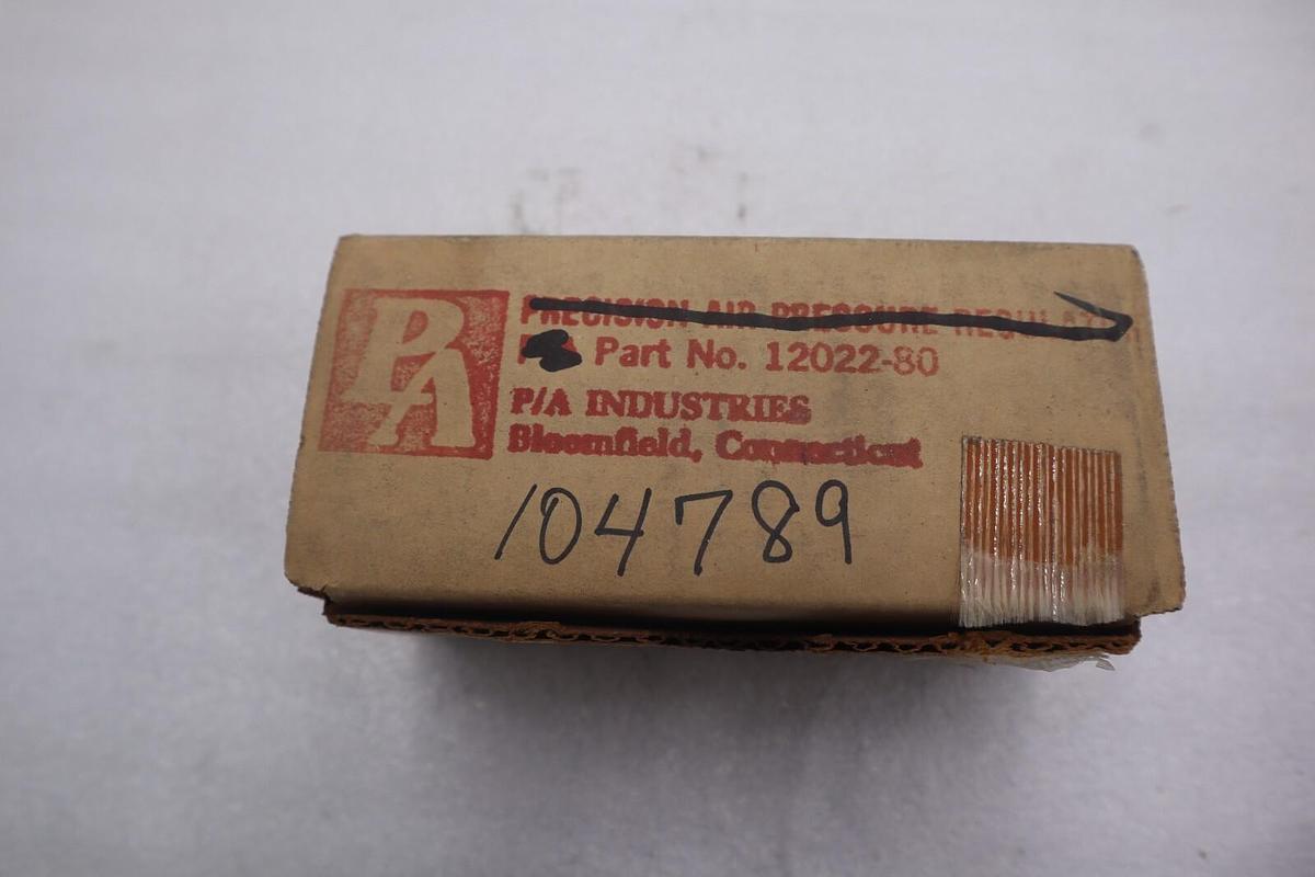 Used NEW IN BOX P/A INDUSTRIES PNEUMATIC PRESSURE REGULATOR 12022-80 STOCK K-3537