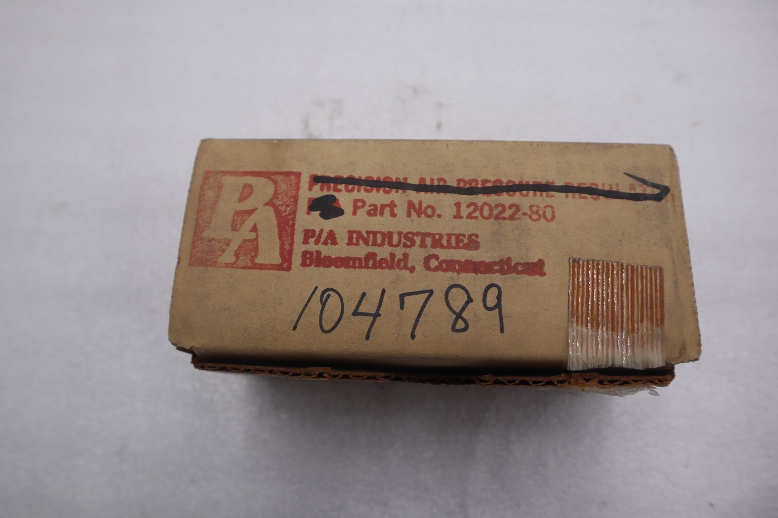 Used NEW IN BOX P/A INDUSTRIES PNEUMATIC PRESSURE REGULATOR 12022-80 STOCK K-3537