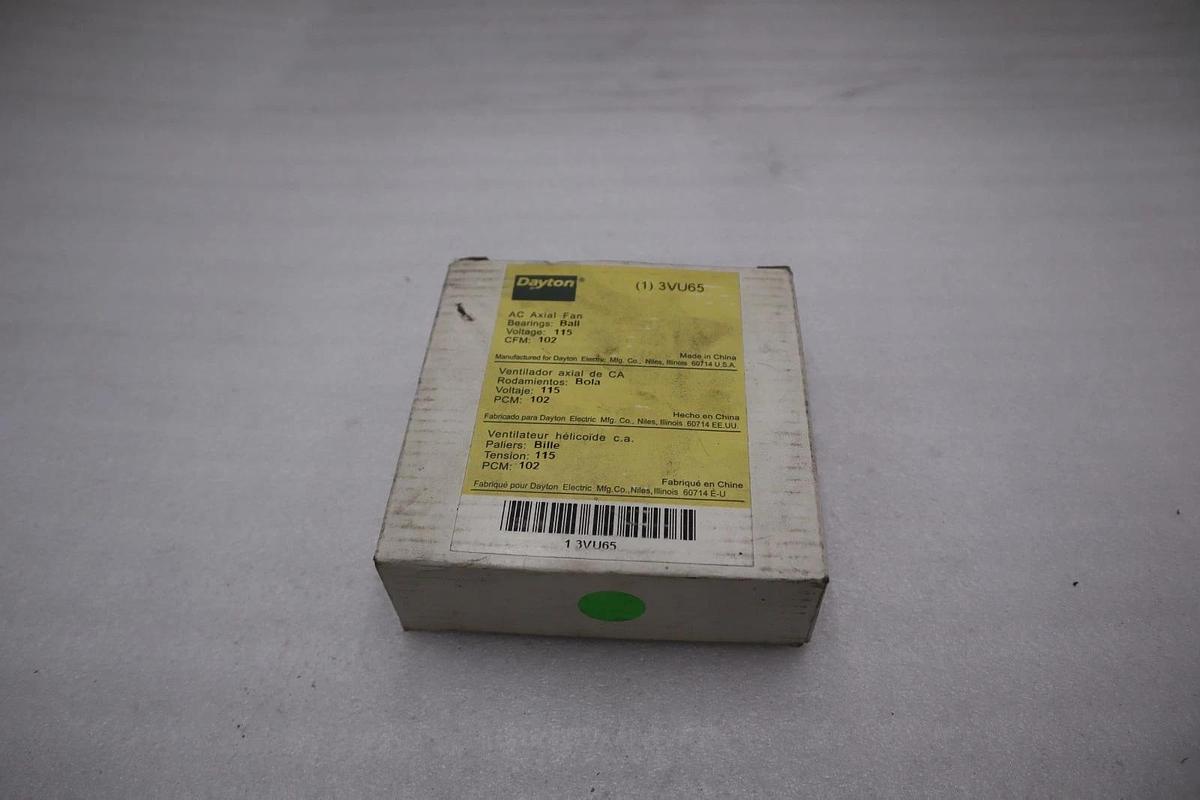 New OPEN BOX Dayton 3VU65 AC Axial Fan 115V CFM:102 STK K4034CC