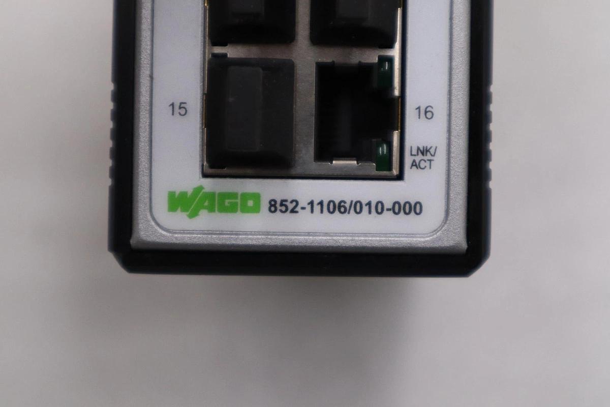 NEW OPEN BOX WAGO 852-1106/010-000 NETWORK SWITCH 16 Ethernet ports STK H912A