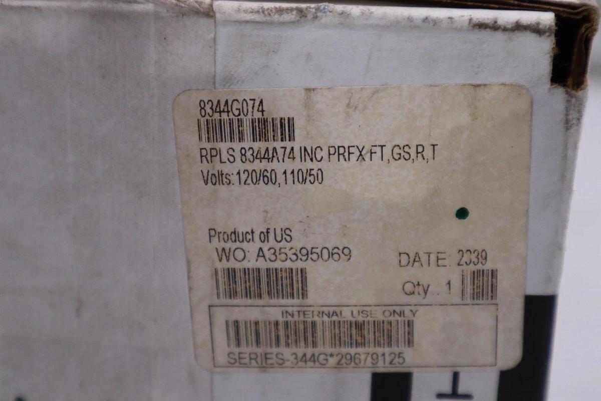 Used ASCO 1/2" 8344G074 120/60 110/50 Solenoid Valve - NEW IN BOX - STOCK GF-92