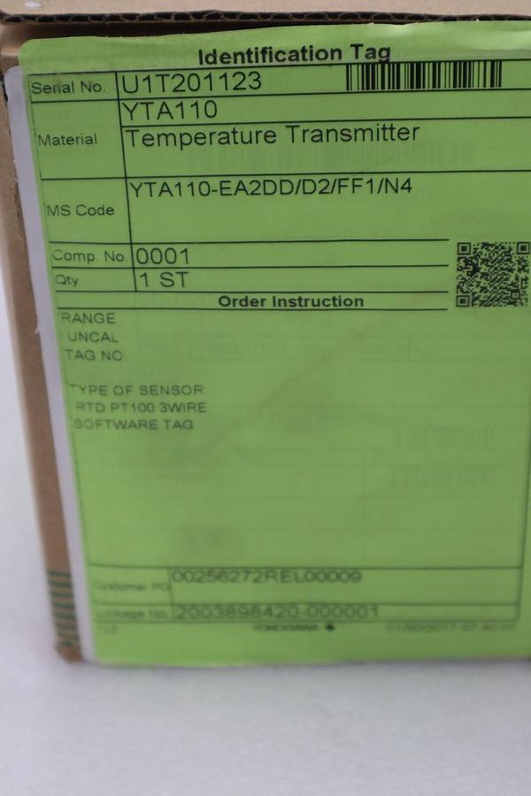 YOKOGAWA YTA110-EA2DD/D2/FF1/N4 NEW PRESSURE TRANSMITTER YTA110 STOCK G163A