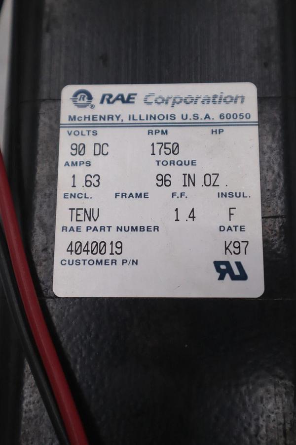 RAE CORPORATION 4040019 MOTOR STOCK #M-24