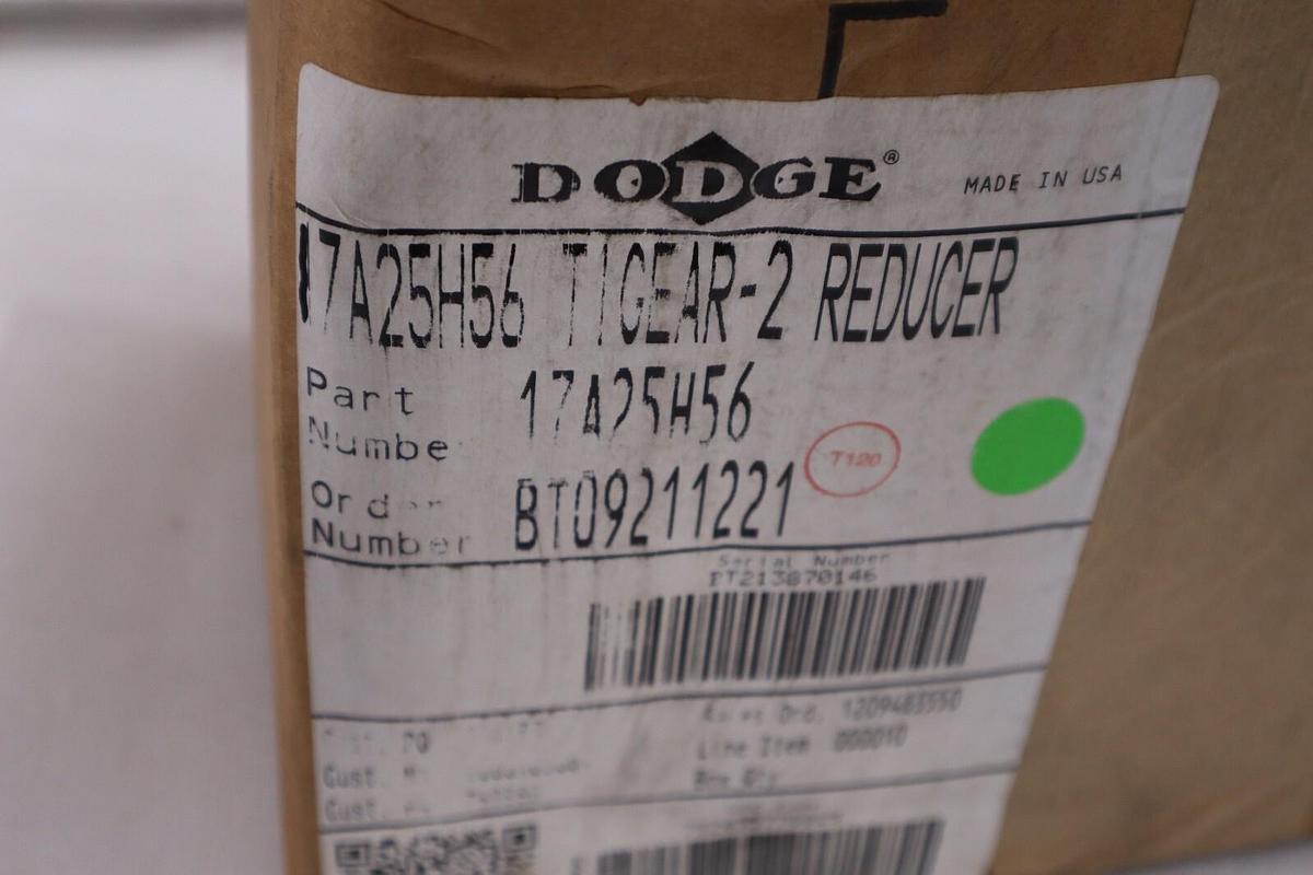 Used NEW IN BOX DODGE 17A25H56 TIGEAR-2 REDUCER GEARBOX STOCK H765