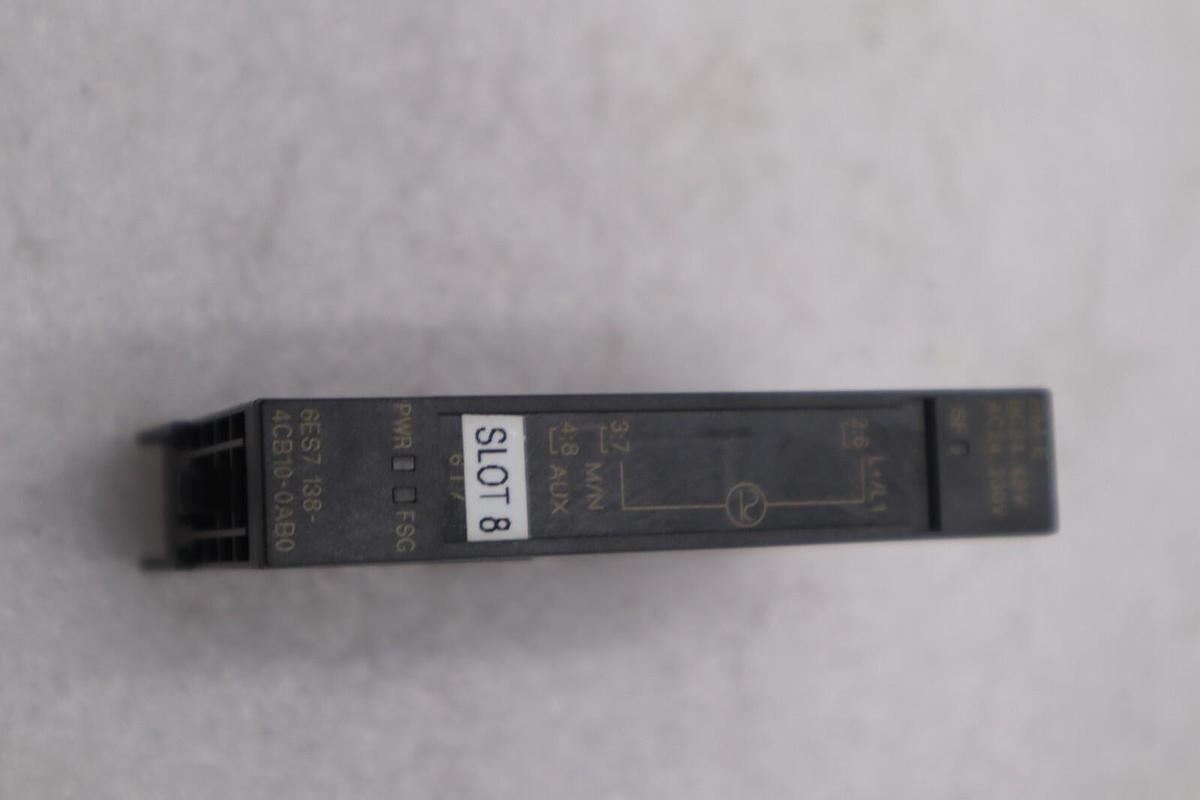Used LOT OF 4 -- Siemens SIMATIC S7 6ES7 138-4CB10-0AB0 STOCK B-1351