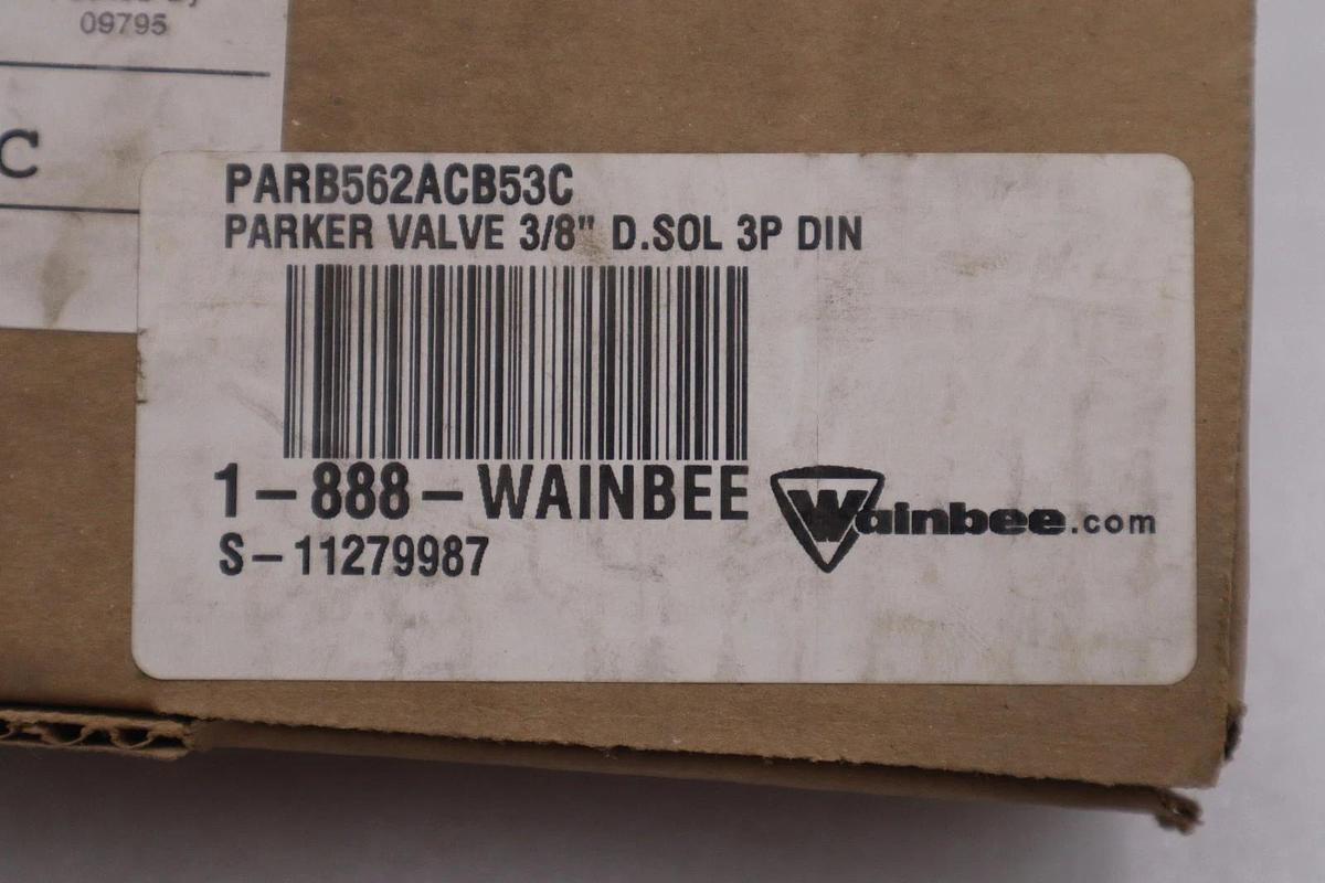 Used Parker B562ACB53C Air Control Valve 3/8" - STOCK GF485A