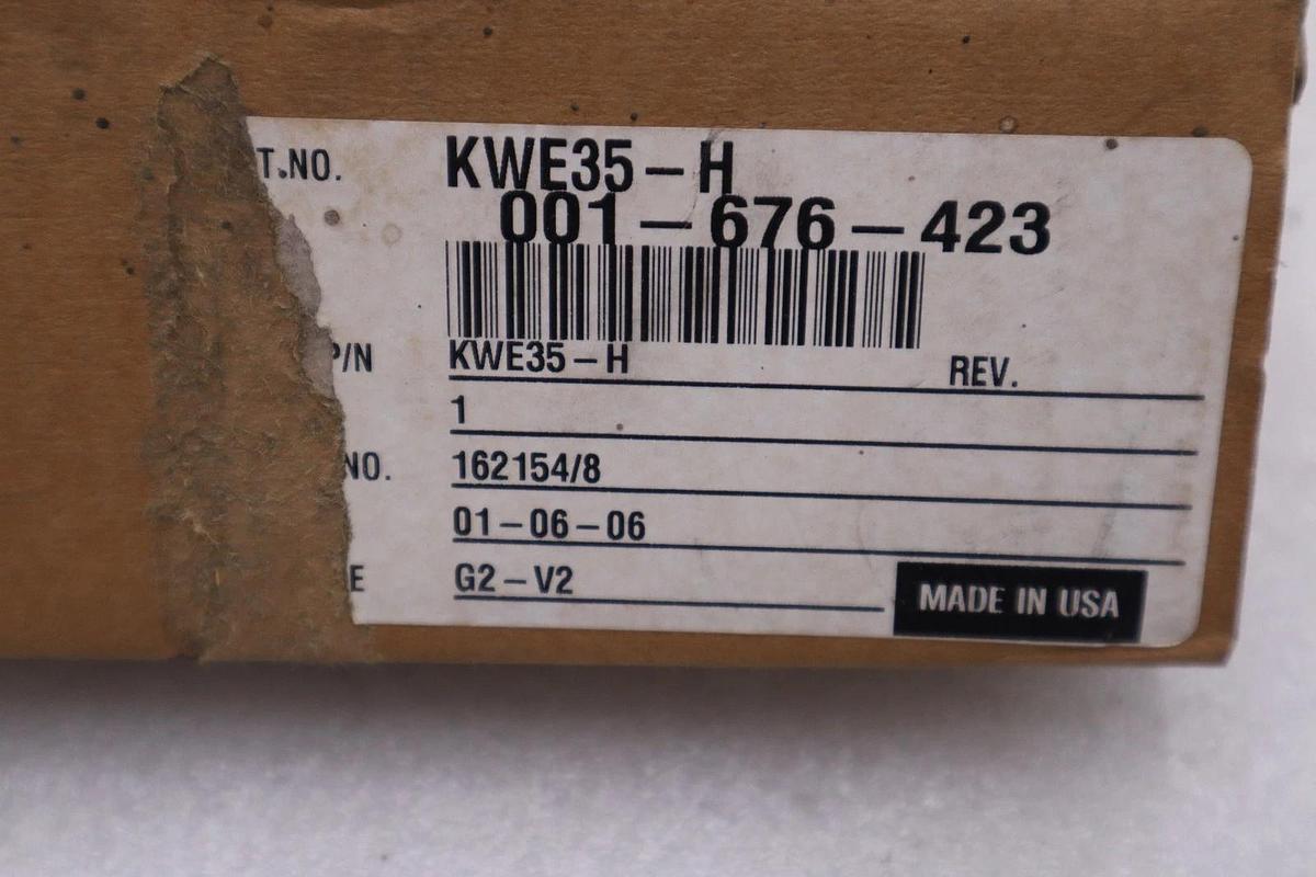 Used INA KWE35-H RECIRCULATING BALL BEARING CARRIAGE - NEW IN BOX - STOCK GF1179