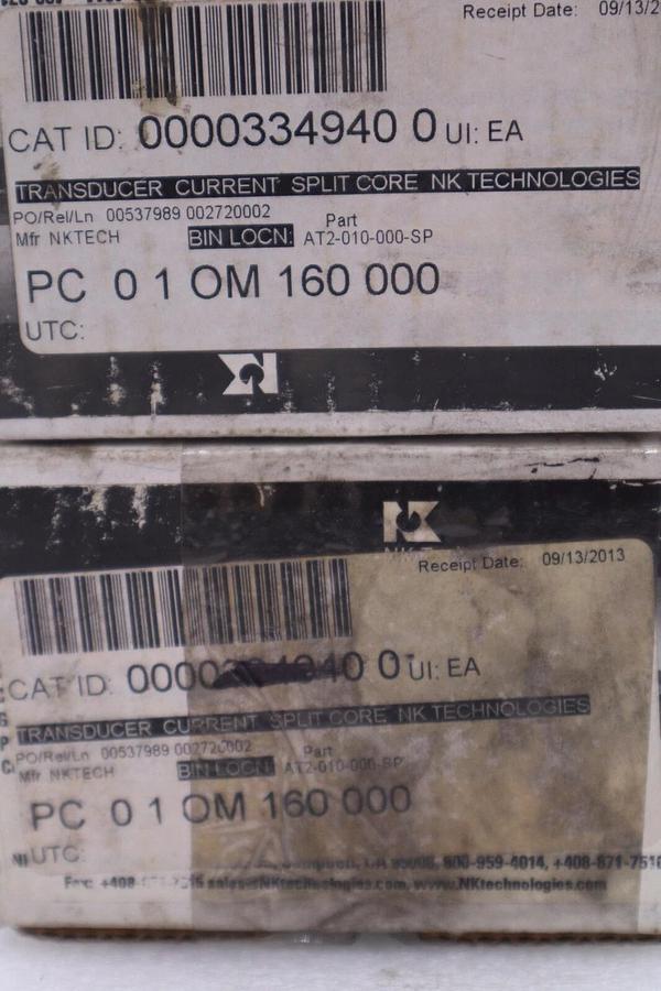 NK TECHNOLOGIES AT2-010-000-SP SPLIT CORE AC CURRENT TRANSDUCER STOCK #K-2265