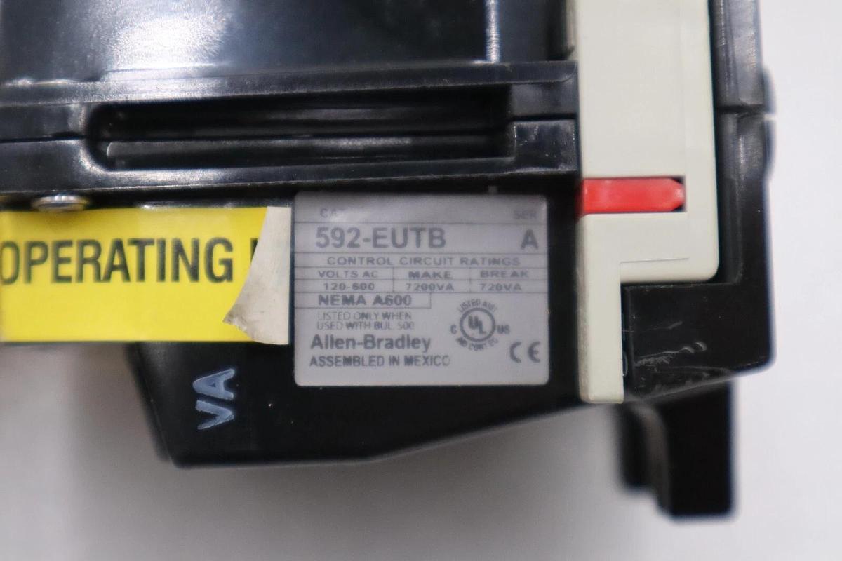 Allen Bradley 592-EUTB Series A Eutectic Overload Relay Nema SZ 0-1 - NEW NIB
