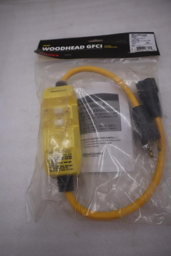 DANIEL WOODHEAD 15050-1 1 FT INLINE GFCI CORD SET - STOCK GF1065