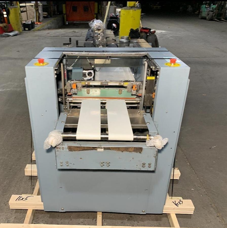 Used SHANKLIN F-5A AUTOMATIC SIDE SEAL SHRINK SYSTEM WITH SHANKLIN T-7XL HEAT TUNNEL