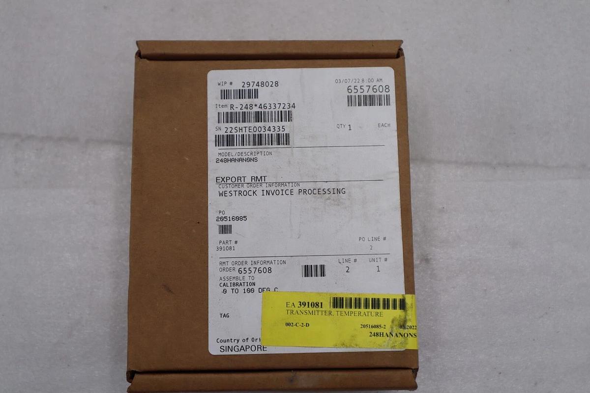 EMERSON ROSEMOUNT 248HANAN0NS 12-42.4VDC NSMP STOCK 3707