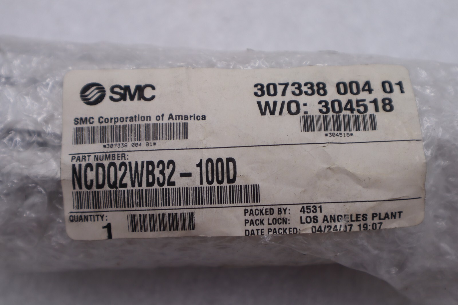 Used SMC NCDQ2WB32-100D / NCDQ2WB32100D (BRAND NEW) STOCK K-2466