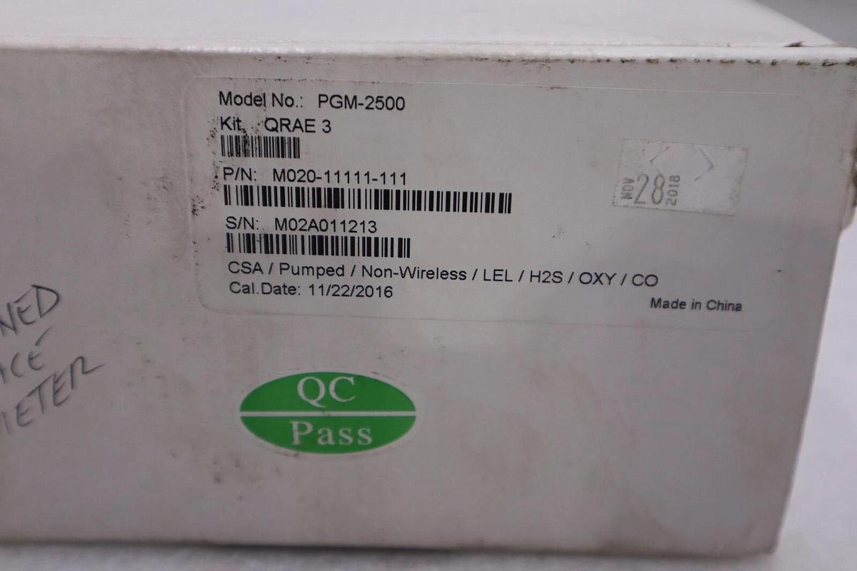 Used NEW IN BOX Honeywell PGM-2500 KIT QRAE 3 Multi-gas Monitor STOCK H440